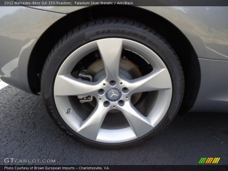 Paladium Silver Metallic / Ash/Black 2012 Mercedes-Benz SLK 350 Roadster