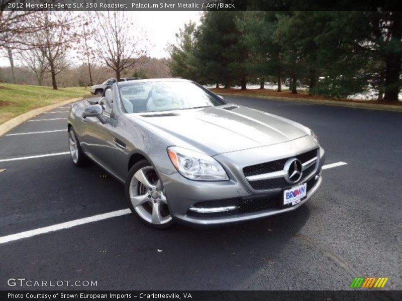 Paladium Silver Metallic / Ash/Black 2012 Mercedes-Benz SLK 350 Roadster