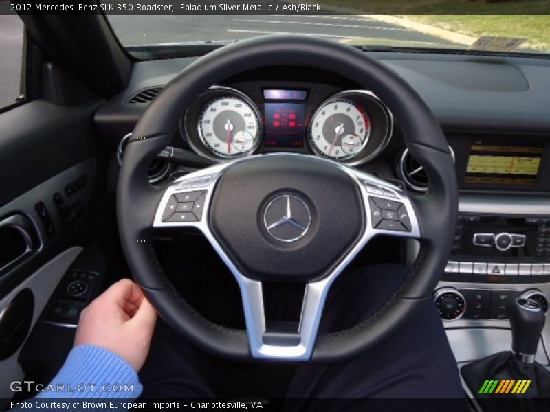 Paladium Silver Metallic / Ash/Black 2012 Mercedes-Benz SLK 350 Roadster