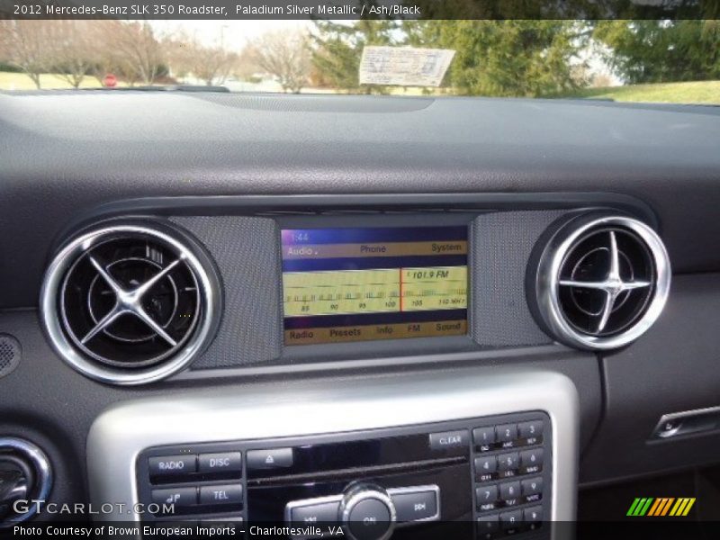 Paladium Silver Metallic / Ash/Black 2012 Mercedes-Benz SLK 350 Roadster