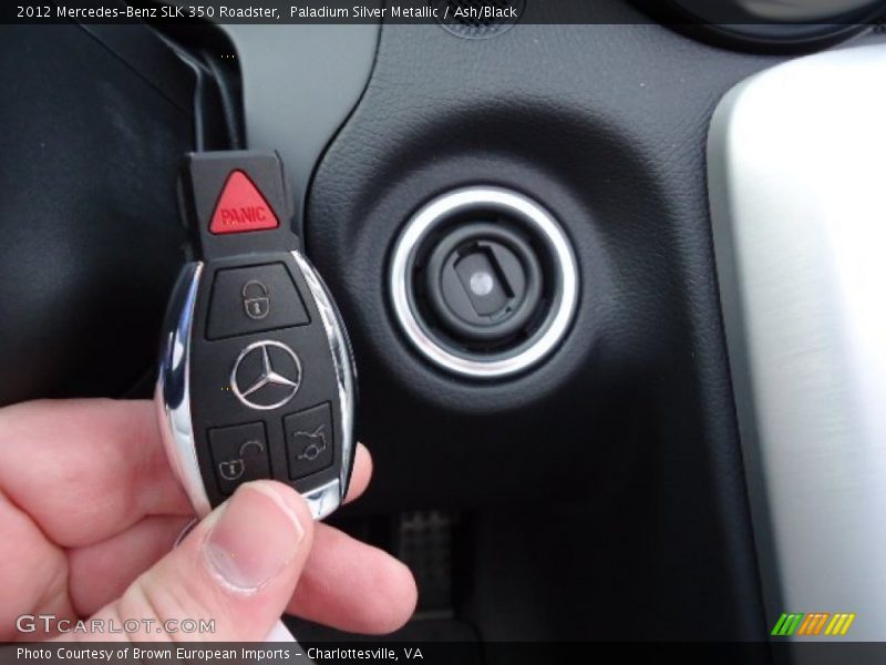 Paladium Silver Metallic / Ash/Black 2012 Mercedes-Benz SLK 350 Roadster