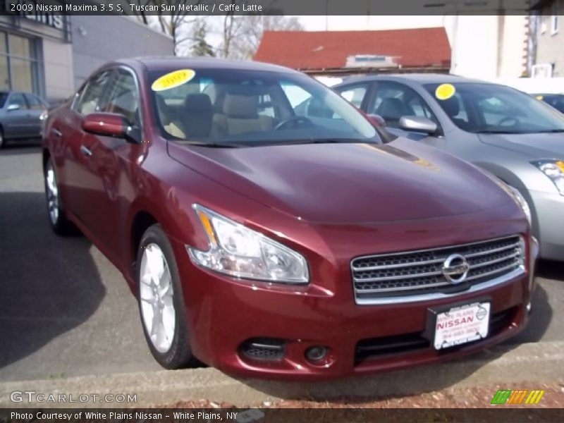 Tuscan Sun Metallic / Caffe Latte 2009 Nissan Maxima 3.5 S