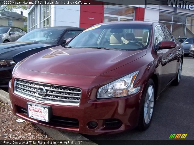 Tuscan Sun Metallic / Caffe Latte 2009 Nissan Maxima 3.5 S