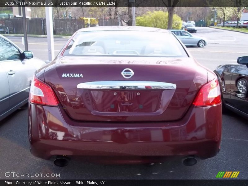 Tuscan Sun Metallic / Caffe Latte 2009 Nissan Maxima 3.5 S