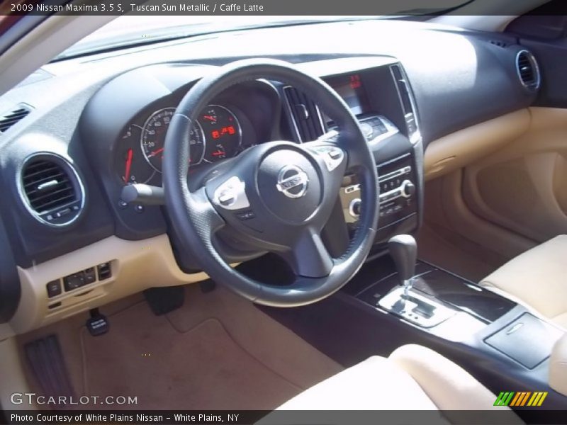 Tuscan Sun Metallic / Caffe Latte 2009 Nissan Maxima 3.5 S