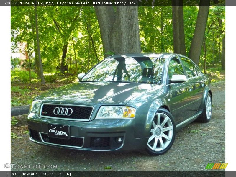 Daytona Grey Pearl Effect / Silver/Ebony Black 2003 Audi RS6 4.2T quattro