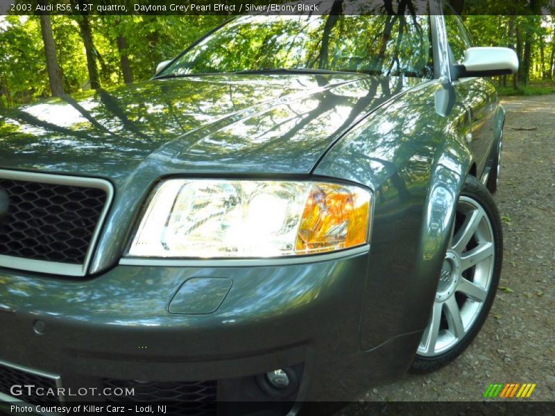 Daytona Grey Pearl Effect / Silver/Ebony Black 2003 Audi RS6 4.2T quattro