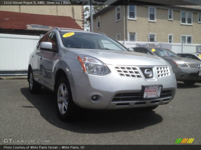 Silver Ice / Black 2010 Nissan Rogue SL AWD