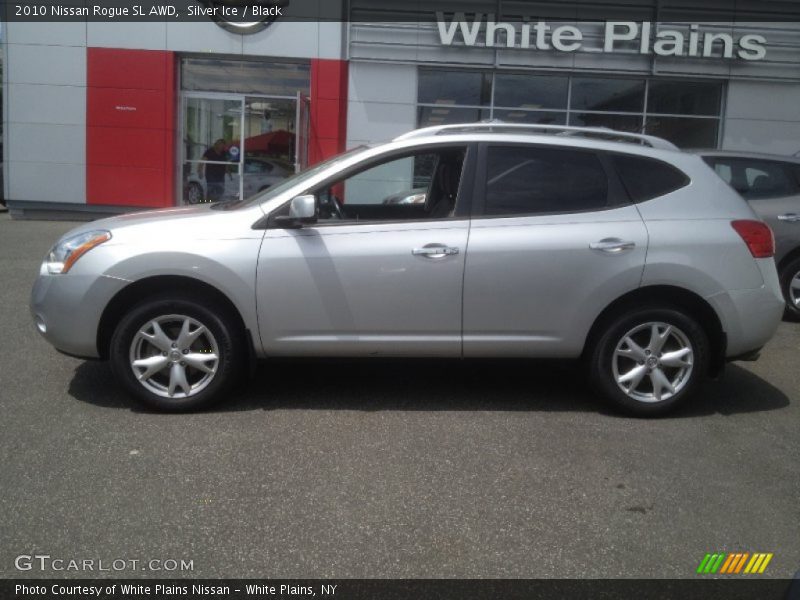Silver Ice / Black 2010 Nissan Rogue SL AWD