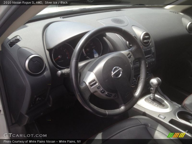 Silver Ice / Black 2010 Nissan Rogue SL AWD