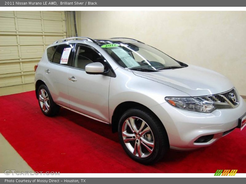 Brilliant Silver / Black 2011 Nissan Murano LE AWD