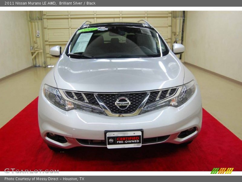 Brilliant Silver / Black 2011 Nissan Murano LE AWD