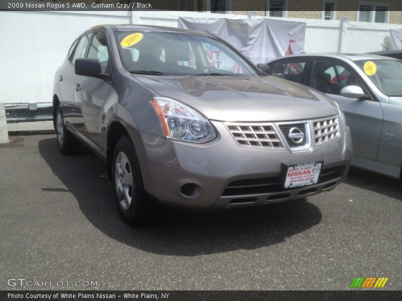 Gotham Gray / Black 2009 Nissan Rogue S AWD