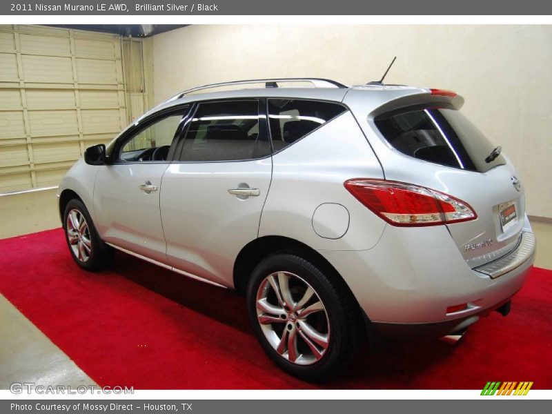 Brilliant Silver / Black 2011 Nissan Murano LE AWD