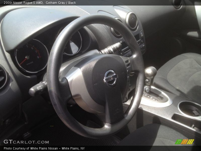 Gotham Gray / Black 2009 Nissan Rogue S AWD