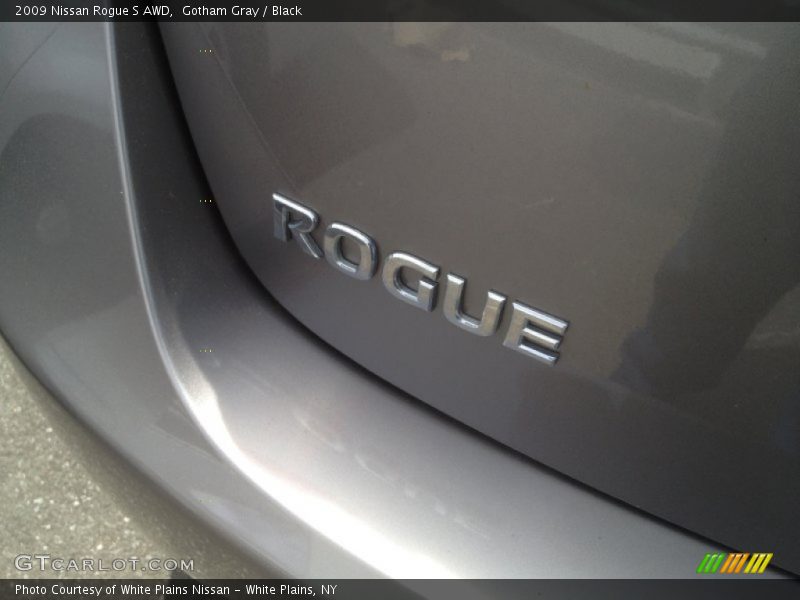 Gotham Gray / Black 2009 Nissan Rogue S AWD