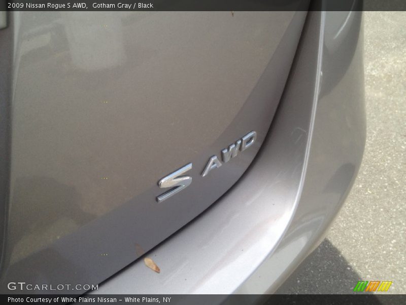 Gotham Gray / Black 2009 Nissan Rogue S AWD