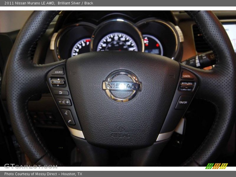 Brilliant Silver / Black 2011 Nissan Murano LE AWD