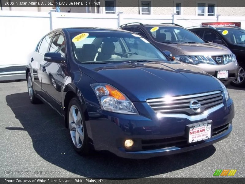 Navy Blue Metallic / Frost 2009 Nissan Altima 3.5 SE