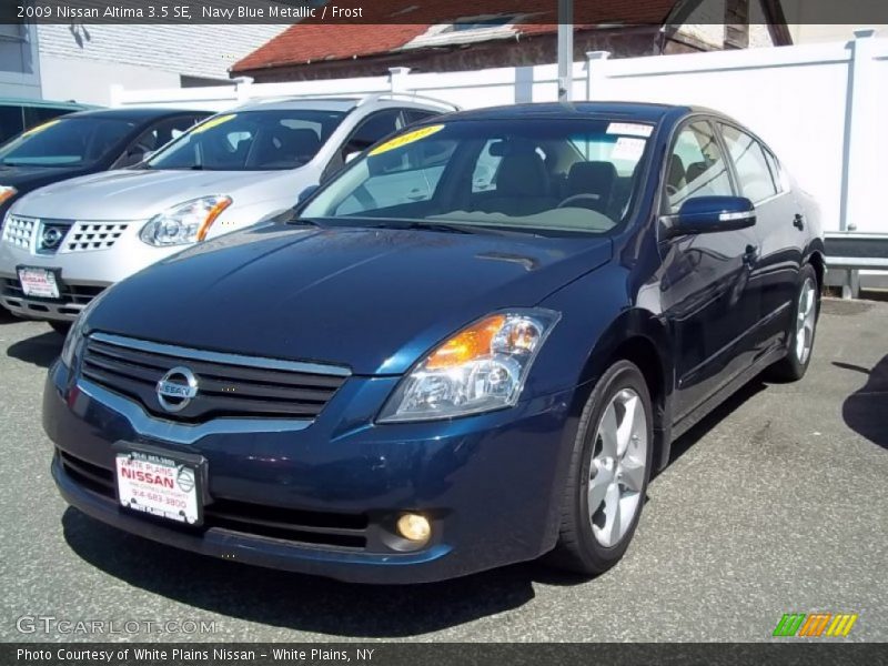 Navy Blue Metallic / Frost 2009 Nissan Altima 3.5 SE