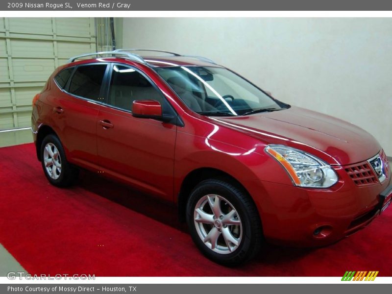 Venom Red / Gray 2009 Nissan Rogue SL