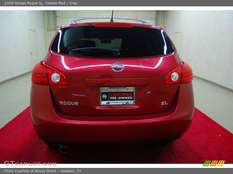 Venom Red / Gray 2009 Nissan Rogue SL