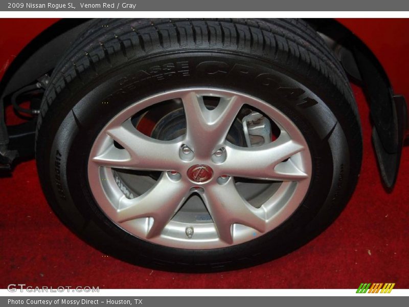 Venom Red / Gray 2009 Nissan Rogue SL