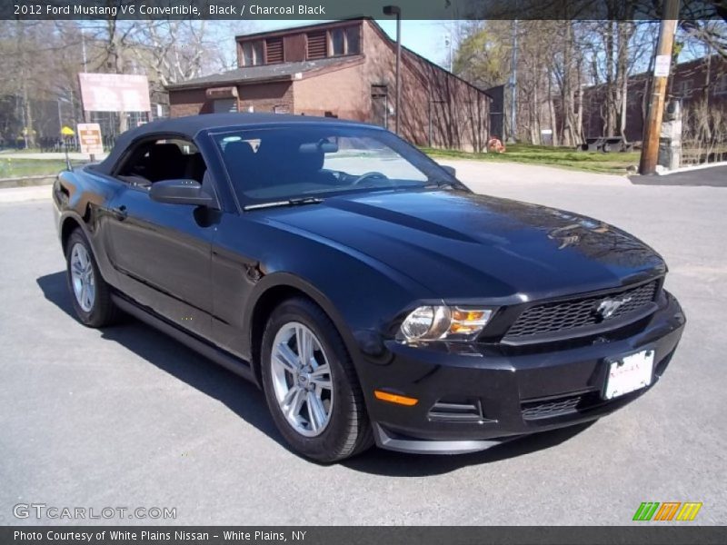 Black / Charcoal Black 2012 Ford Mustang V6 Convertible