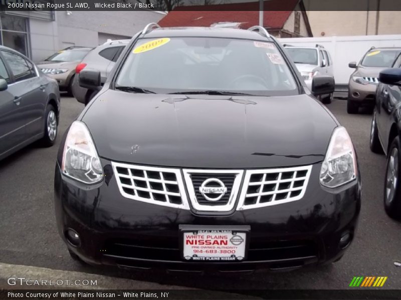 Wicked Black / Black 2009 Nissan Rogue SL AWD