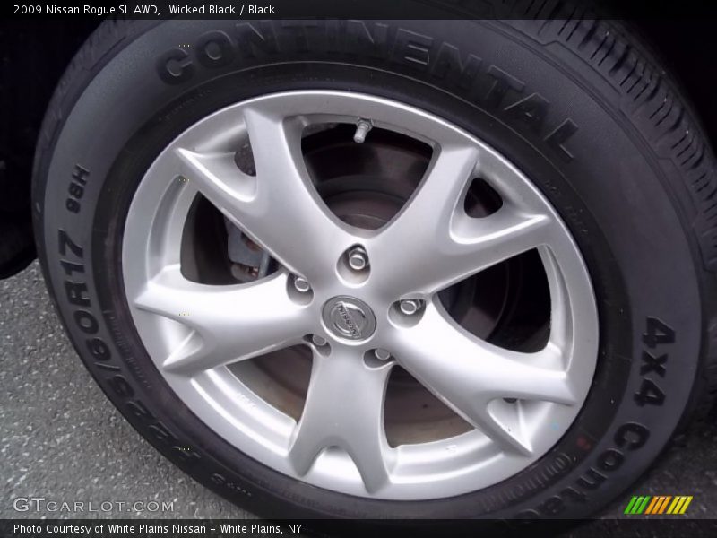 Wicked Black / Black 2009 Nissan Rogue SL AWD