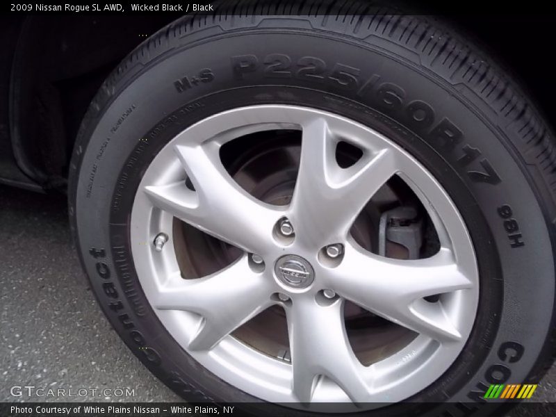 Wicked Black / Black 2009 Nissan Rogue SL AWD