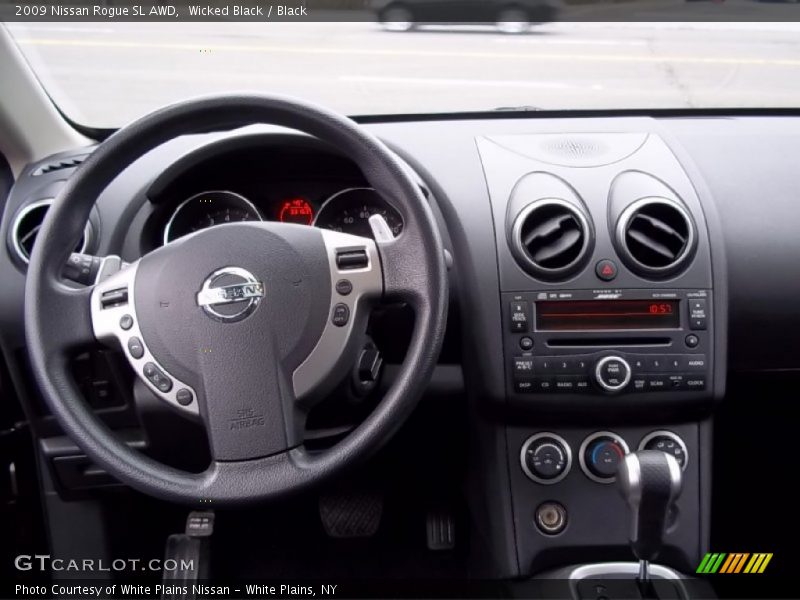 Wicked Black / Black 2009 Nissan Rogue SL AWD