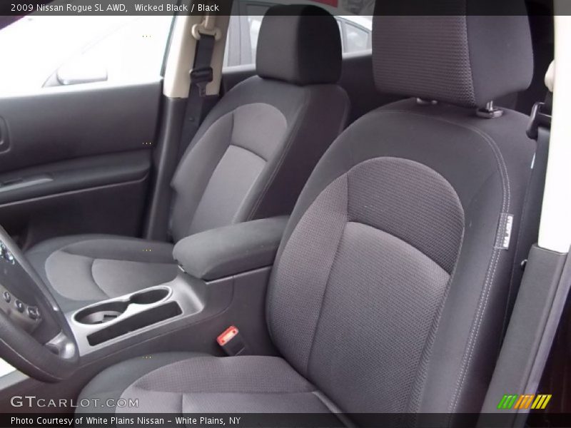 Wicked Black / Black 2009 Nissan Rogue SL AWD