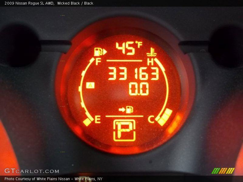 Wicked Black / Black 2009 Nissan Rogue SL AWD