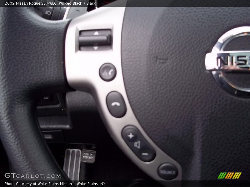 Wicked Black / Black 2009 Nissan Rogue SL AWD