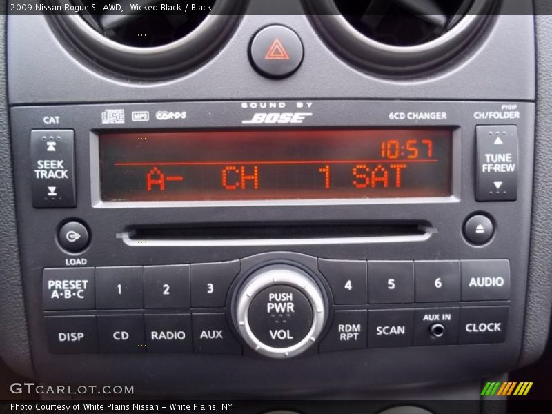 Wicked Black / Black 2009 Nissan Rogue SL AWD