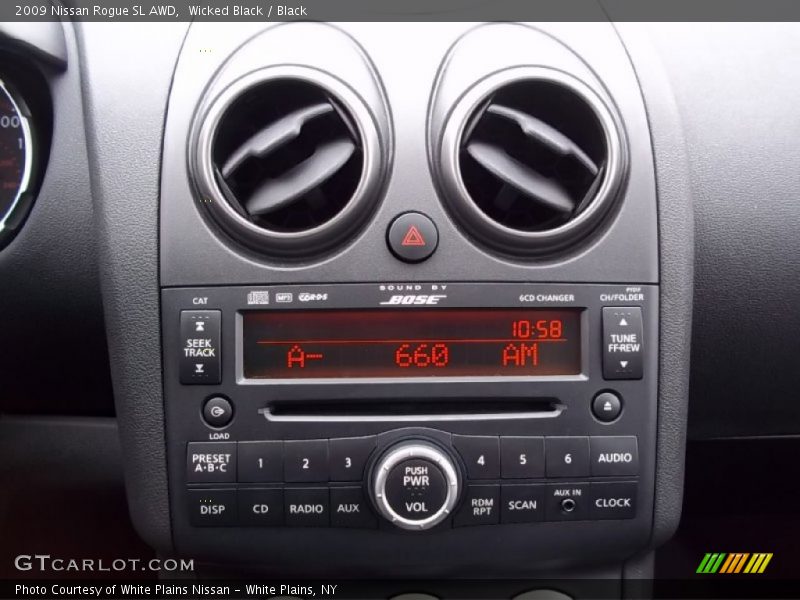 Wicked Black / Black 2009 Nissan Rogue SL AWD