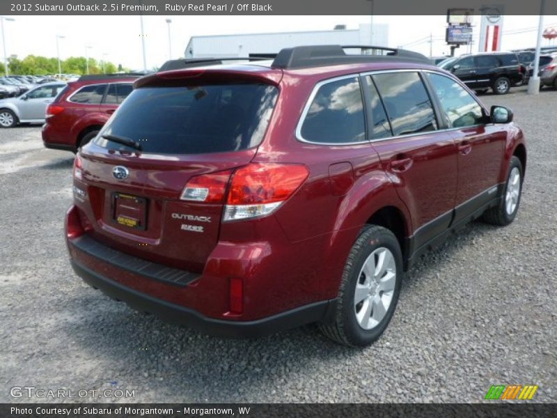 Ruby Red Pearl / Off Black 2012 Subaru Outback 2.5i Premium