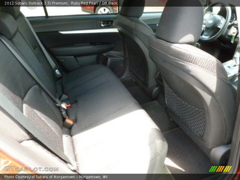 Ruby Red Pearl / Off Black 2012 Subaru Outback 2.5i Premium