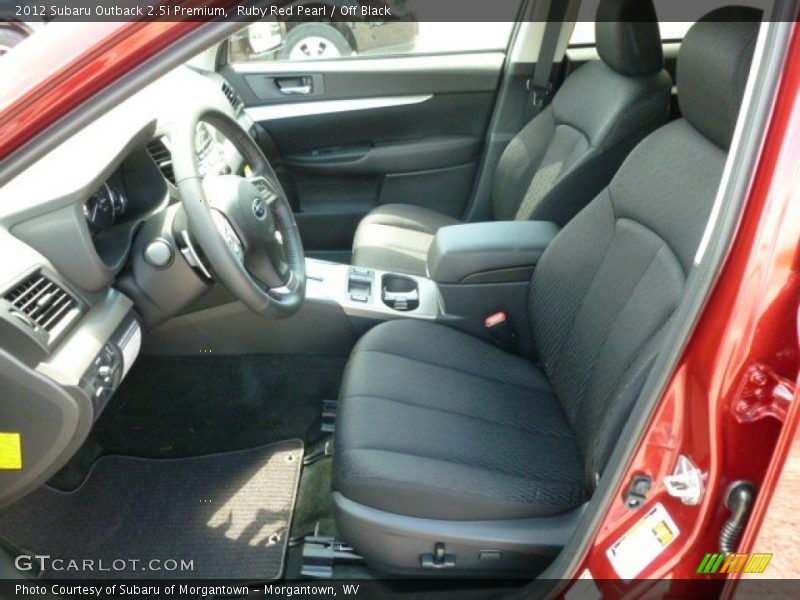 Ruby Red Pearl / Off Black 2012 Subaru Outback 2.5i Premium