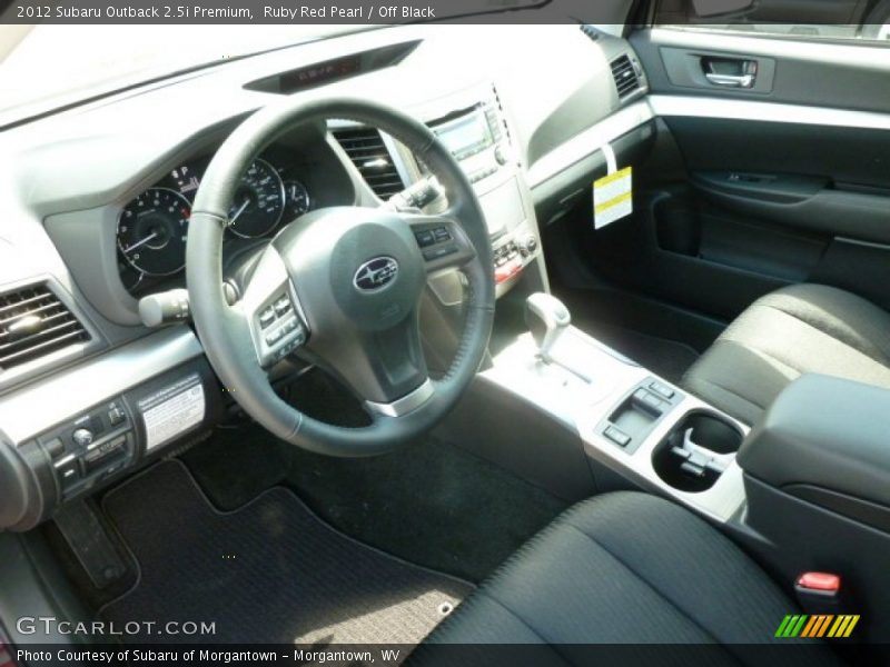 Ruby Red Pearl / Off Black 2012 Subaru Outback 2.5i Premium