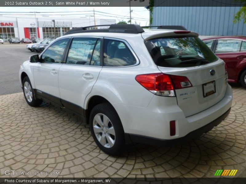 Satin White Pearl / Warm Ivory 2012 Subaru Outback 2.5i