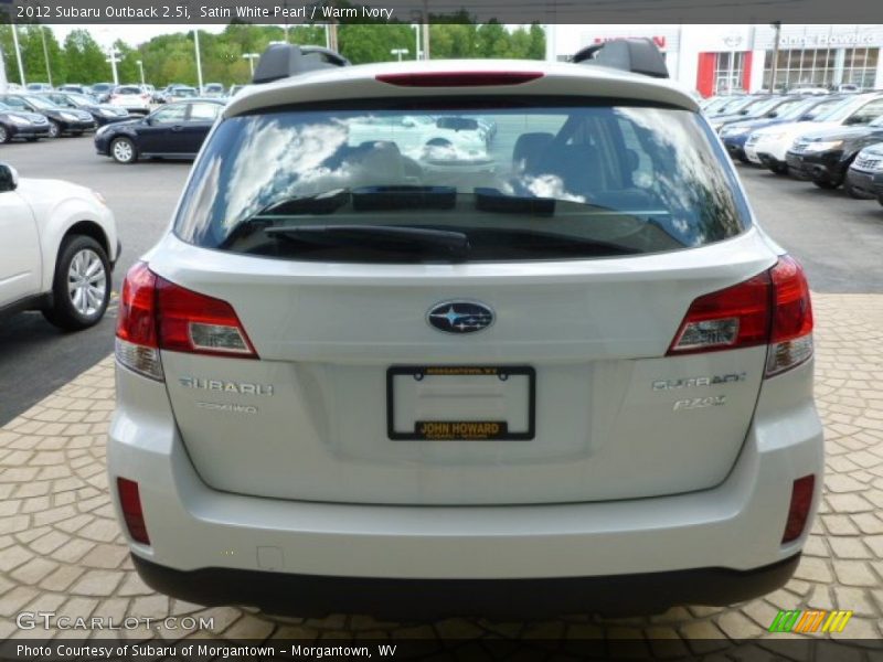 Satin White Pearl / Warm Ivory 2012 Subaru Outback 2.5i