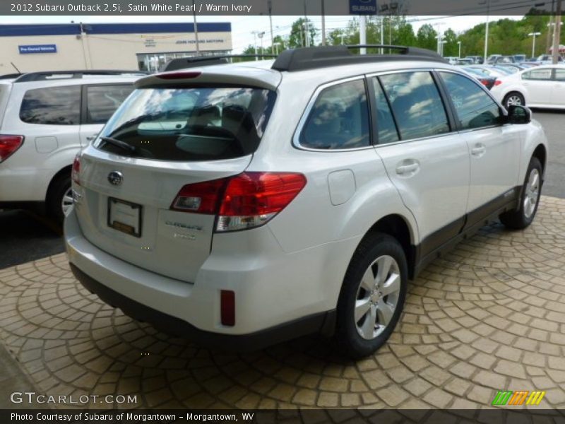 Satin White Pearl / Warm Ivory 2012 Subaru Outback 2.5i