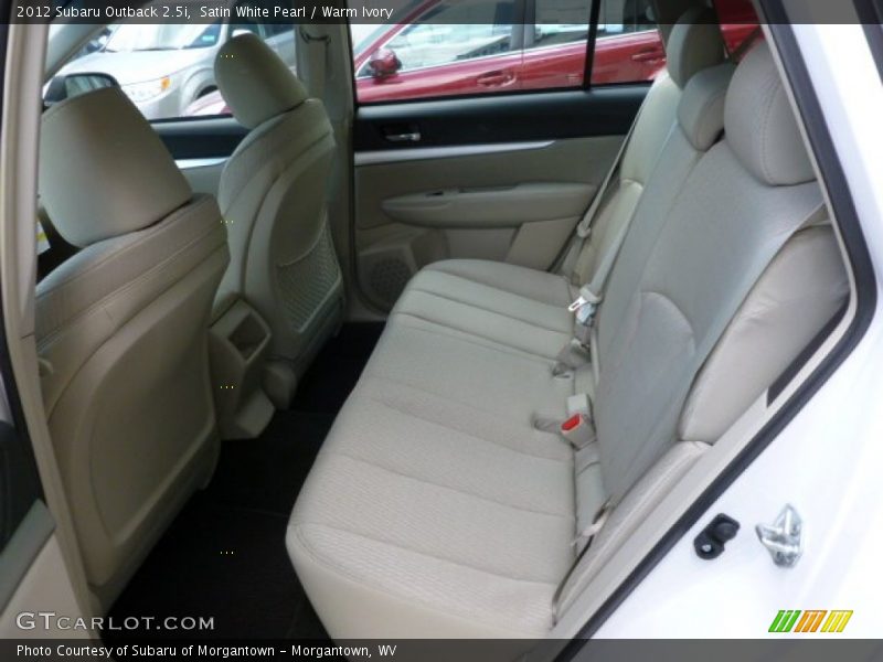 Satin White Pearl / Warm Ivory 2012 Subaru Outback 2.5i