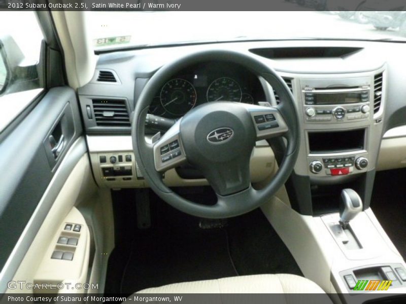 Satin White Pearl / Warm Ivory 2012 Subaru Outback 2.5i