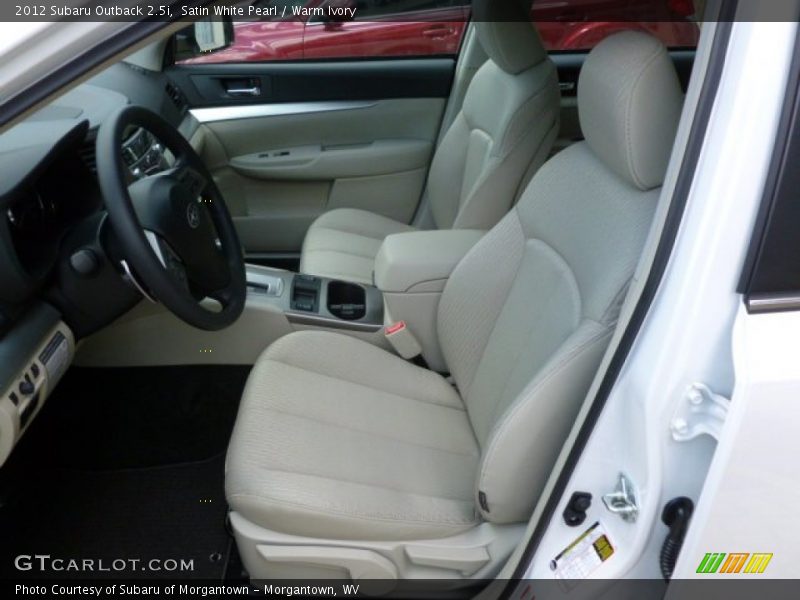 Satin White Pearl / Warm Ivory 2012 Subaru Outback 2.5i