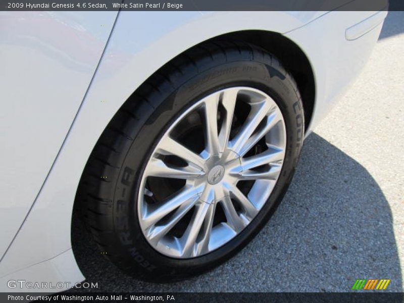 White Satin Pearl / Beige 2009 Hyundai Genesis 4.6 Sedan