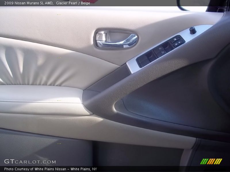 Glacier Pearl / Beige 2009 Nissan Murano SL AWD