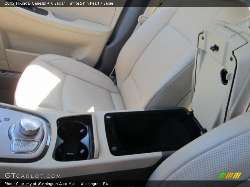 White Satin Pearl / Beige 2009 Hyundai Genesis 4.6 Sedan